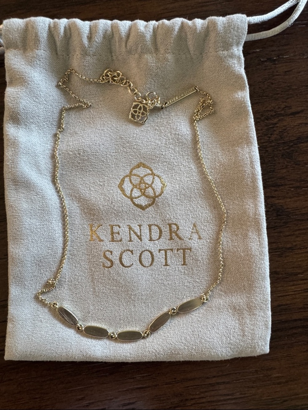 Kendra Scott Gold Link Bar Necklace - Gold